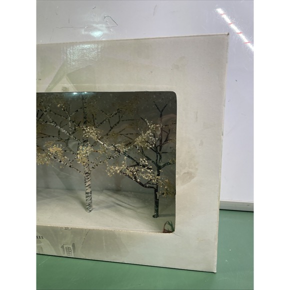 Dept 56 Seasons Bay Accessories WINTER TREES Set of 4 #53384 NIB - Picture 6 of 12
